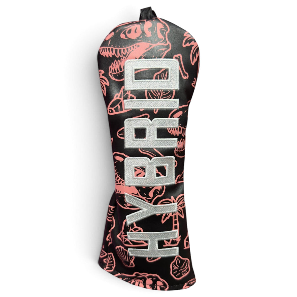 "Fossil Fairways" Hybrid Headcover – Premium Faux Leather Hybrid Cover – Elastic Fit – Embroidered Letters