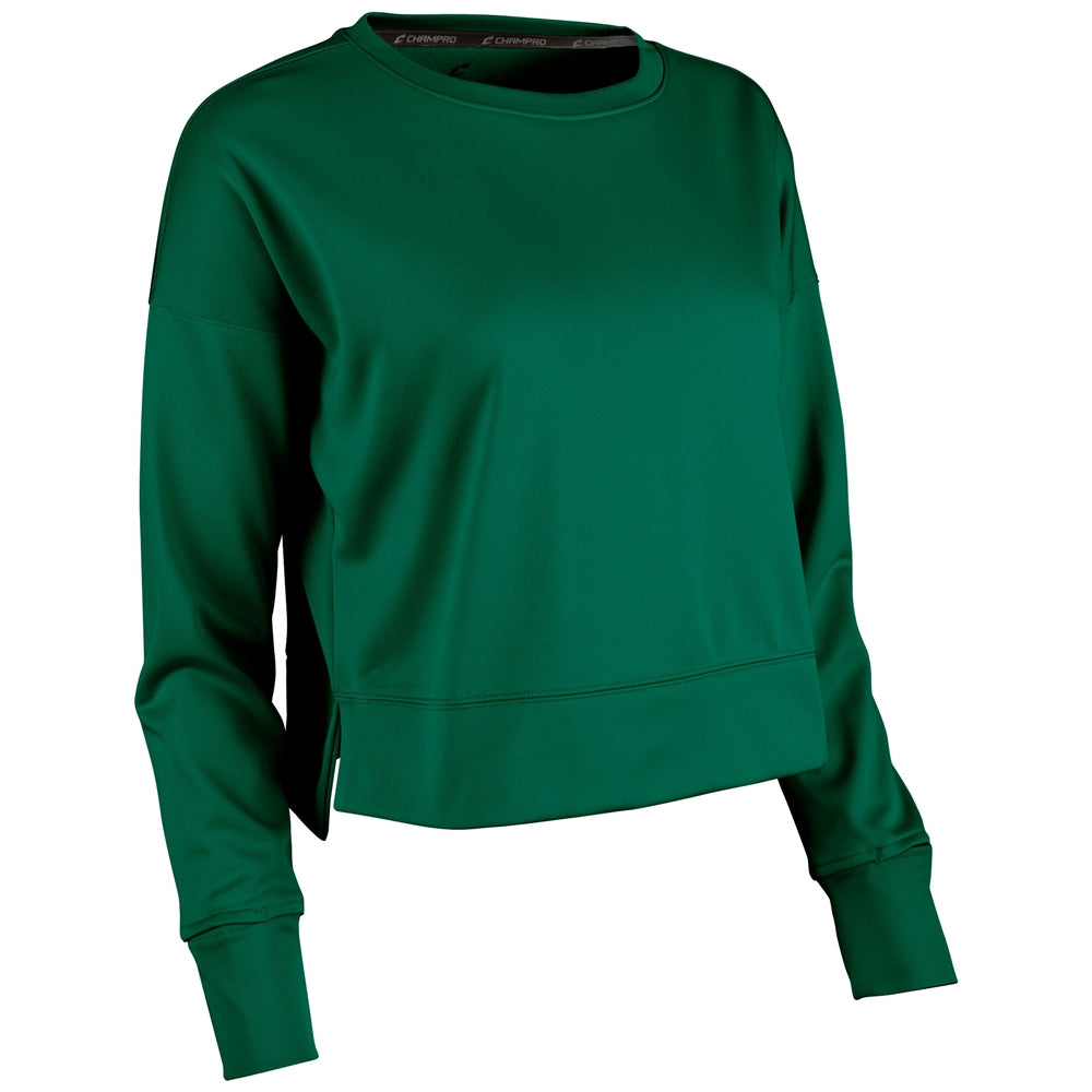 LINEUP FLEECE WOMEN'S CROP CREW | TEAM SPORTS OUTERWEAR