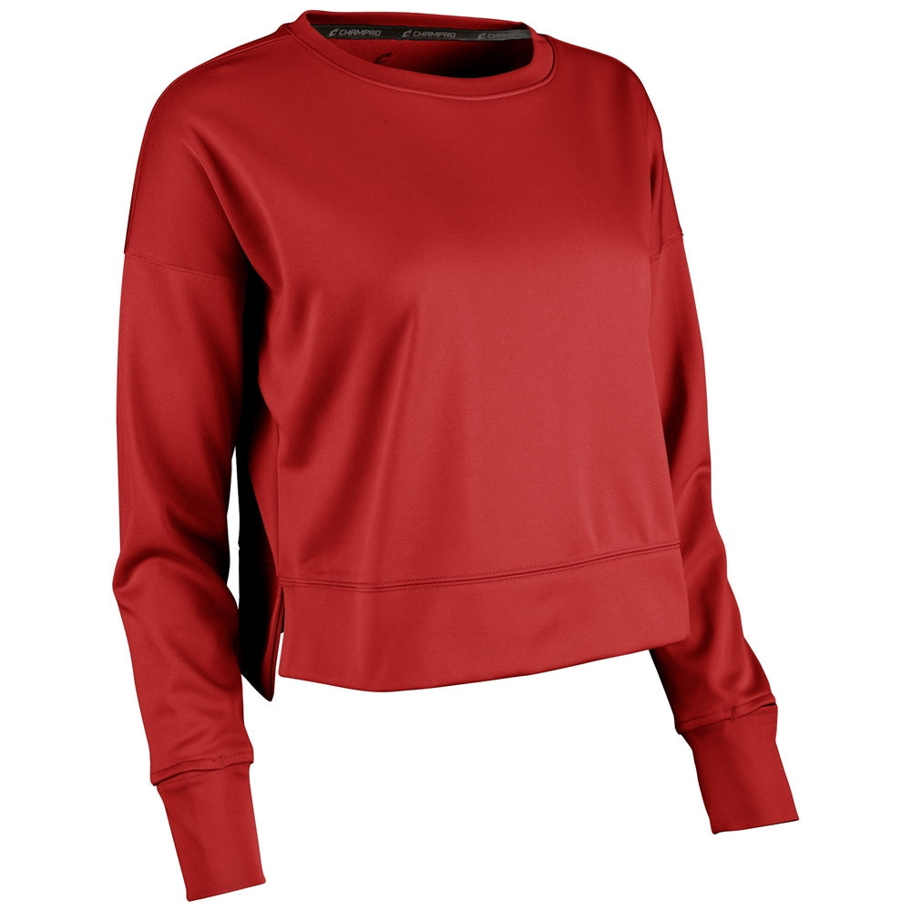LINEUP FLEECE WOMEN'S CROP CREW | TEAM SPORTS OUTERWEAR