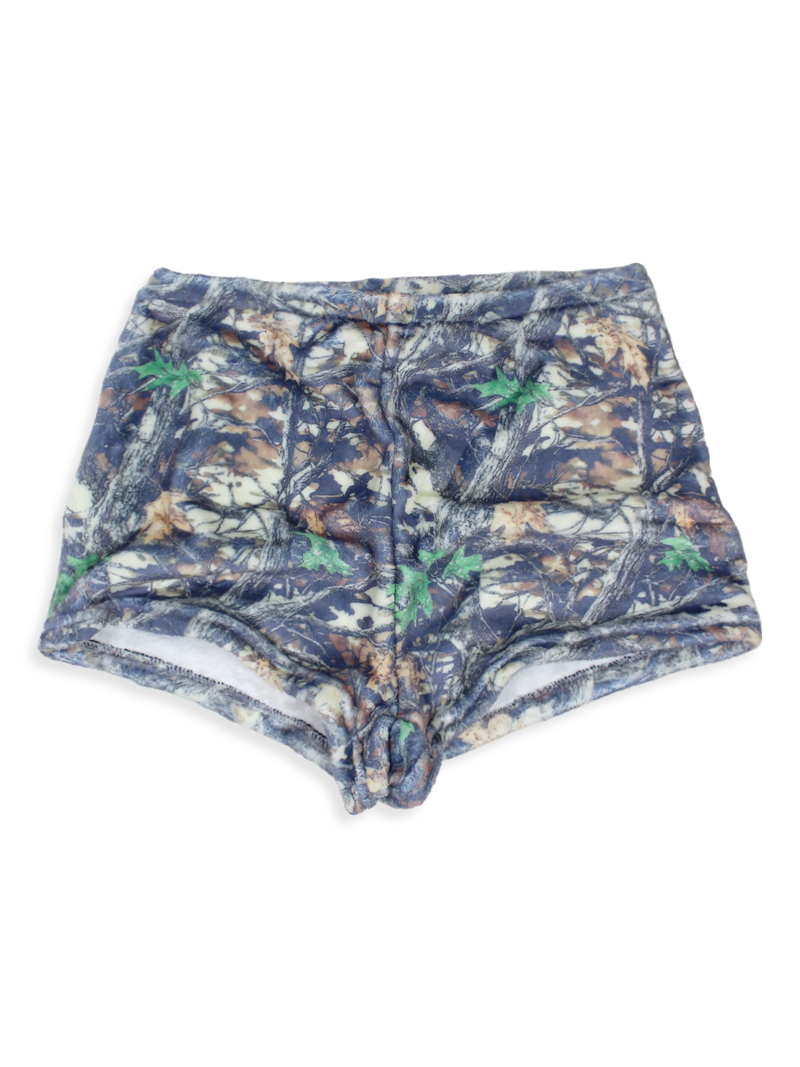 Faded Camo Fleece Shorts