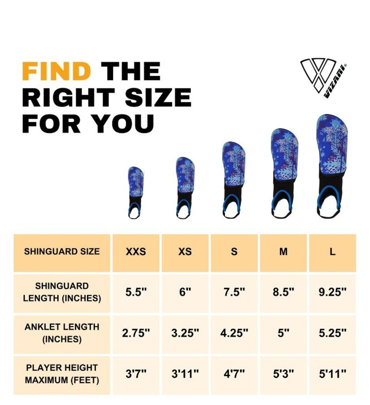 Vizari Frost 2 Soccer Shin Guards with Ankle Protection – Blue/Purple