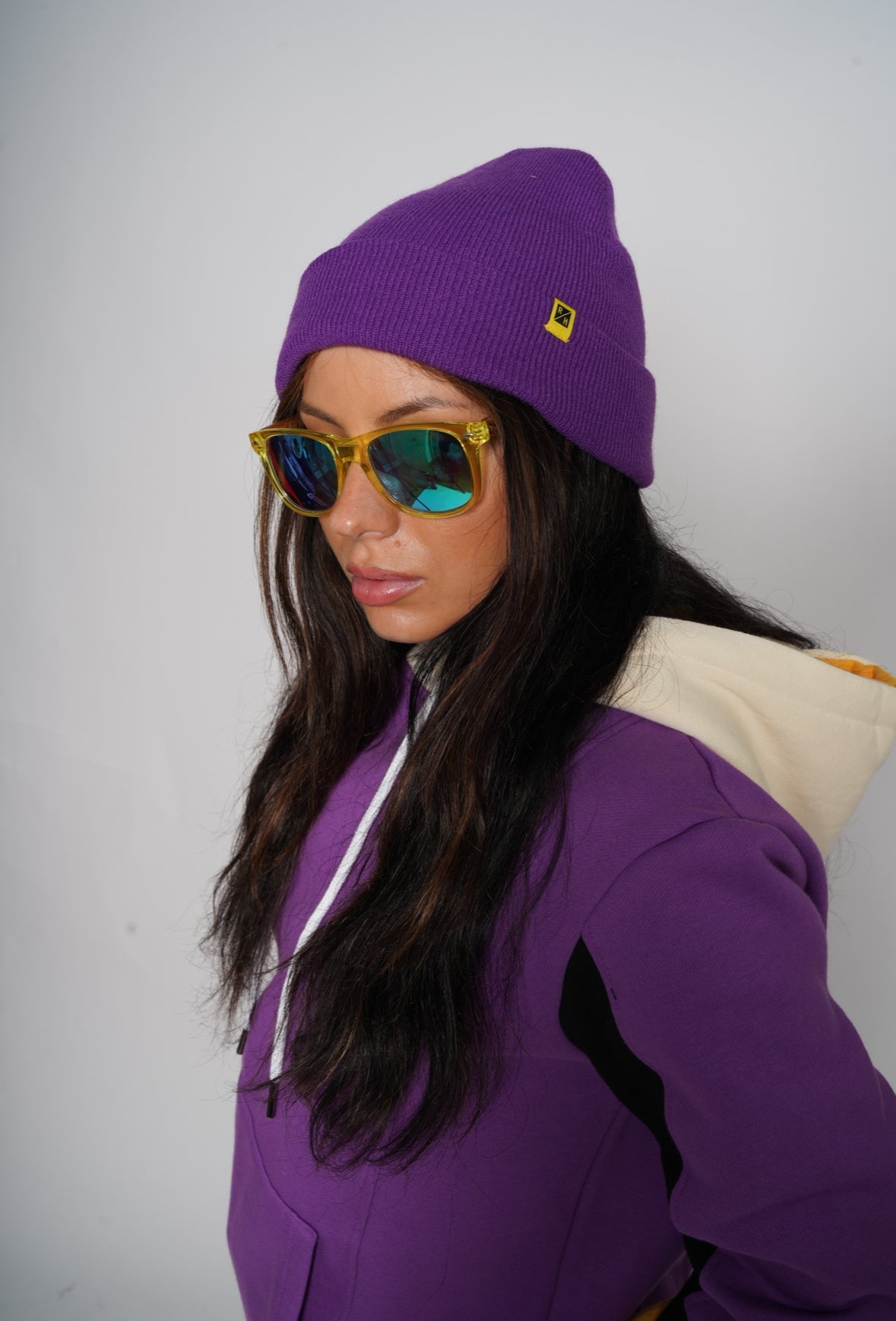 Paneled Hoodie - Purple Reign