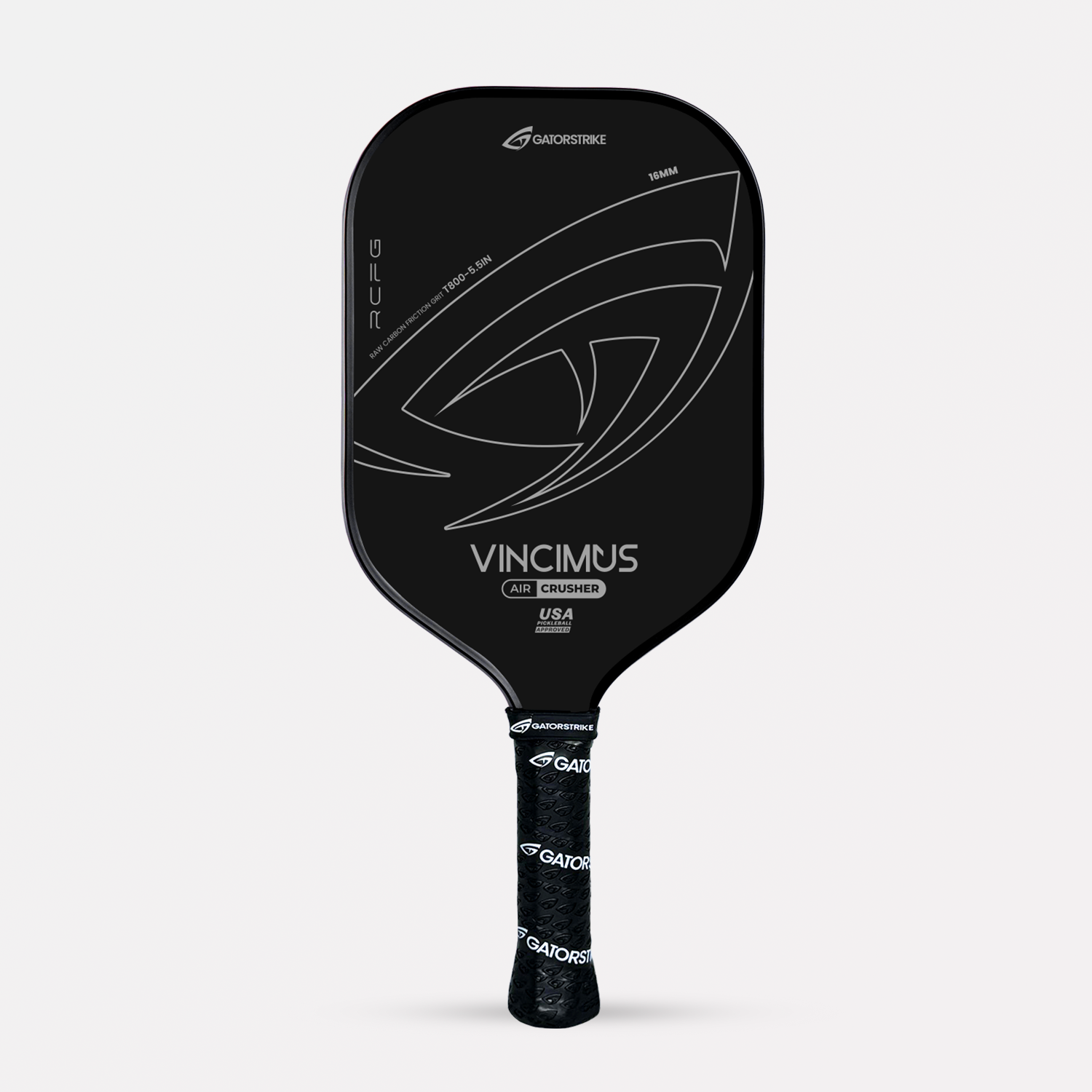 GatorStrike Vincimus Power — Raw Carbon Pickleball Paddle Under $150
