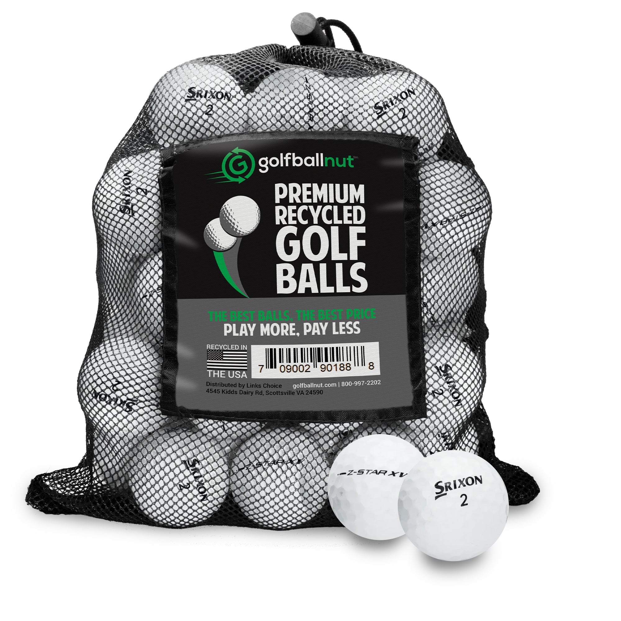 Used Srixon Tour Mix Golf Balls - Mesh Bag