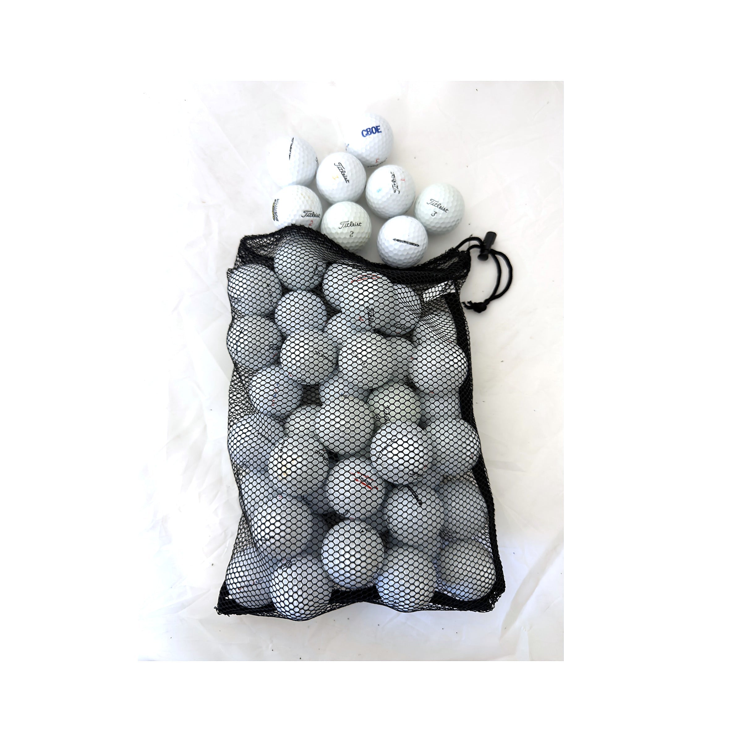 Used Titleist Mix Golf Balls - Mesh Bag