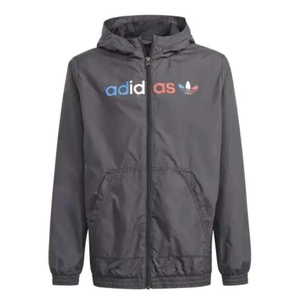 adidas Originals Kids Unisex Adicolor Windbreaker - Black