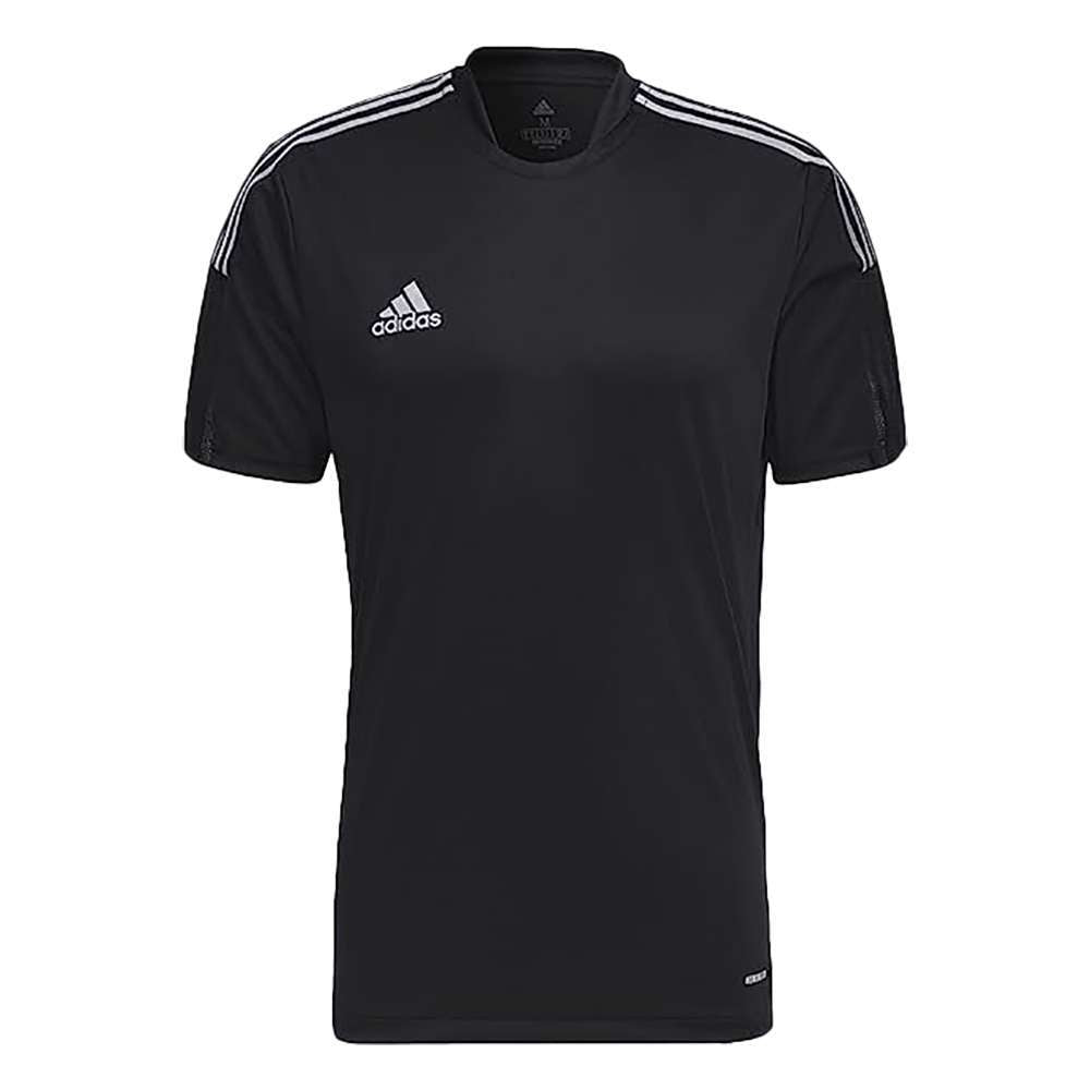 adidas Man's TIRO JSY Word R Tee - BLACK / WHITE