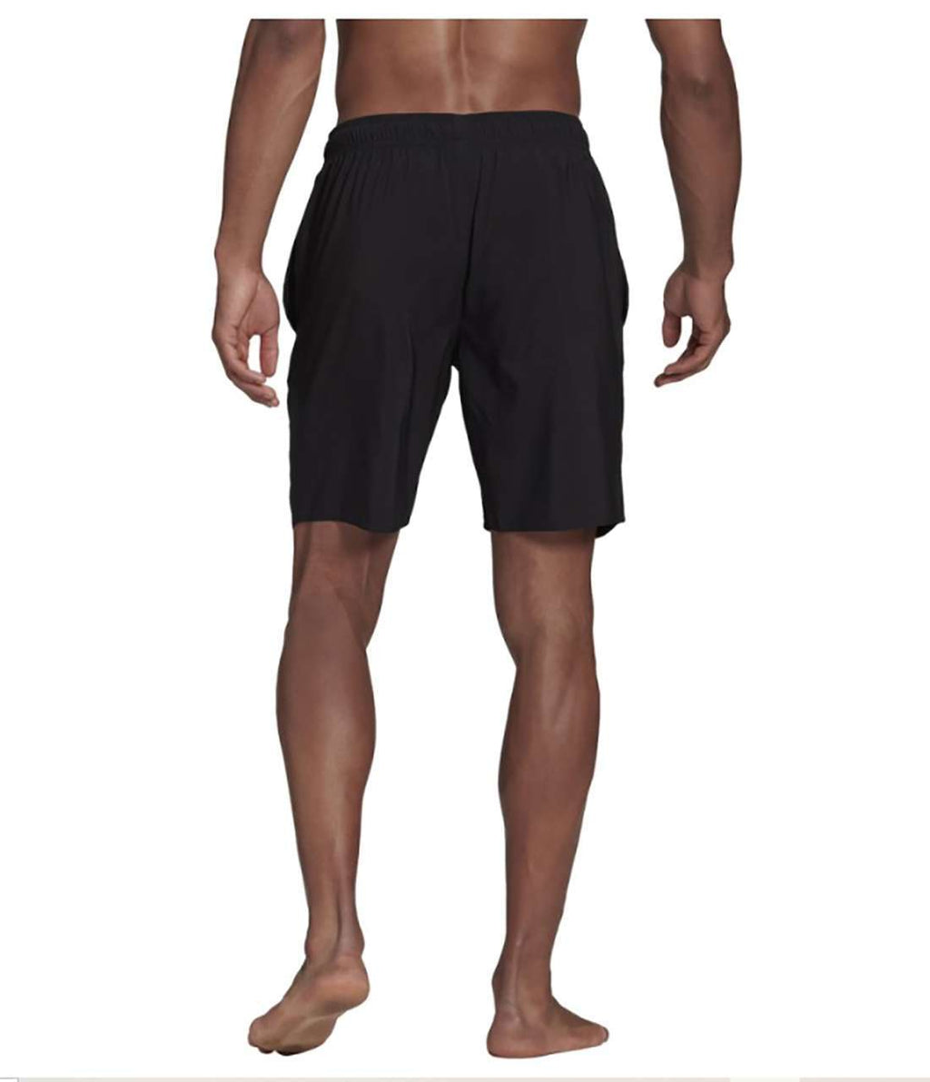 adidas Men's Solid Classic Length Swim Short - BLACK/GREY THREE