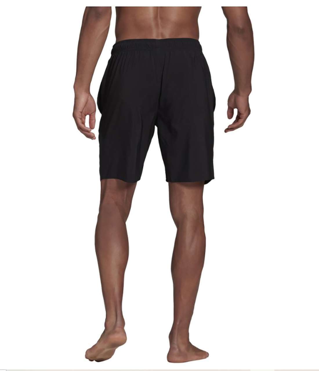 adidas Men's Solid Classic Length Swim Short - BLACK/GREY THREE