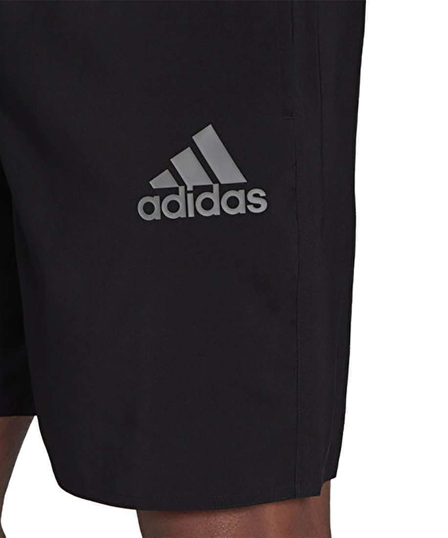 adidas Men's Solid Classic Length Swim Short - BLACK/GREY THREE