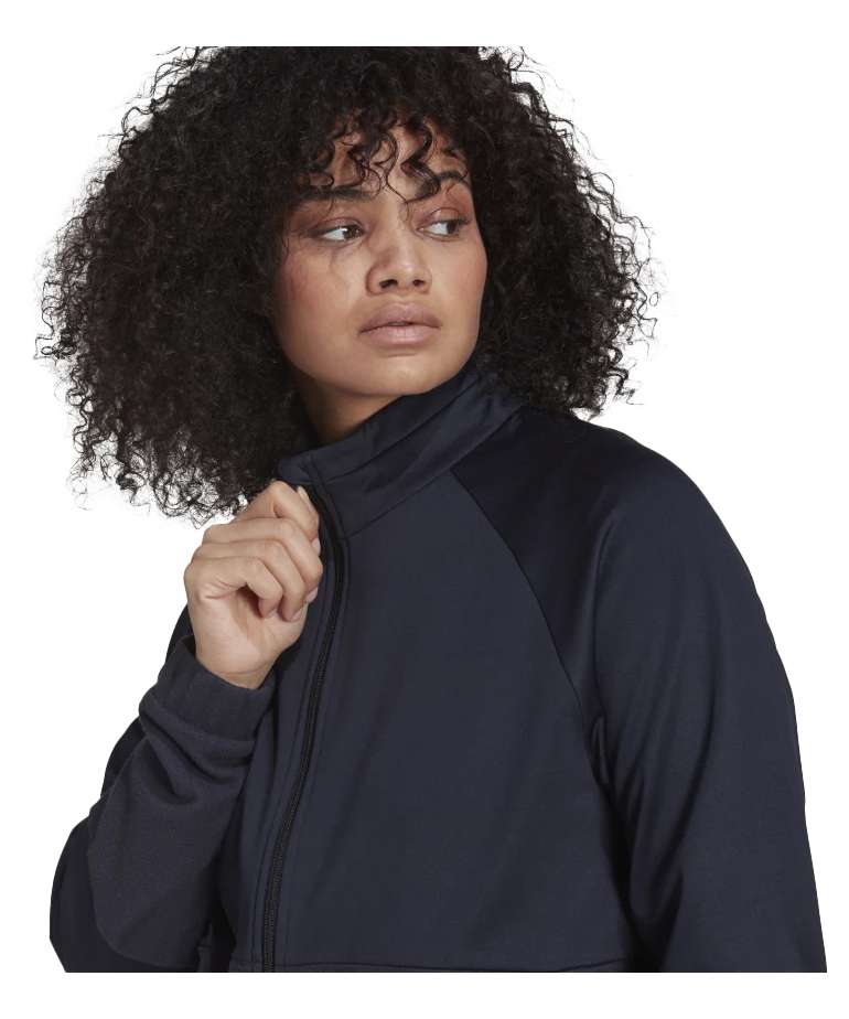 adidas Women's  X ZOE SALDANA PRIMEGREEN TRICOT TRACK JACKET (PLUS SIZE) - LEGEND INK