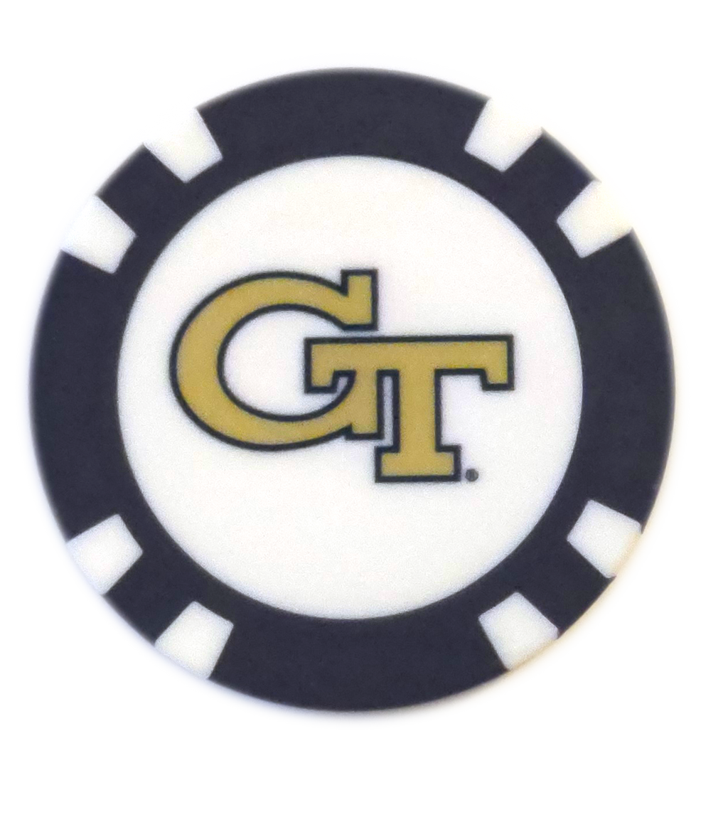 Officially Licensed Georgia Tech Yellow Jackets Poker Chip Ball Marker