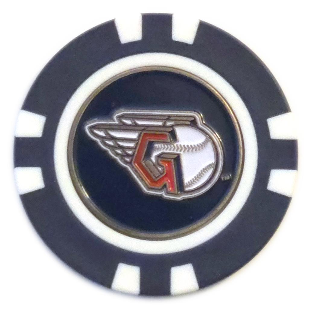 Officially Licensed Cleveland Guardians Poker Chip Ball Marker