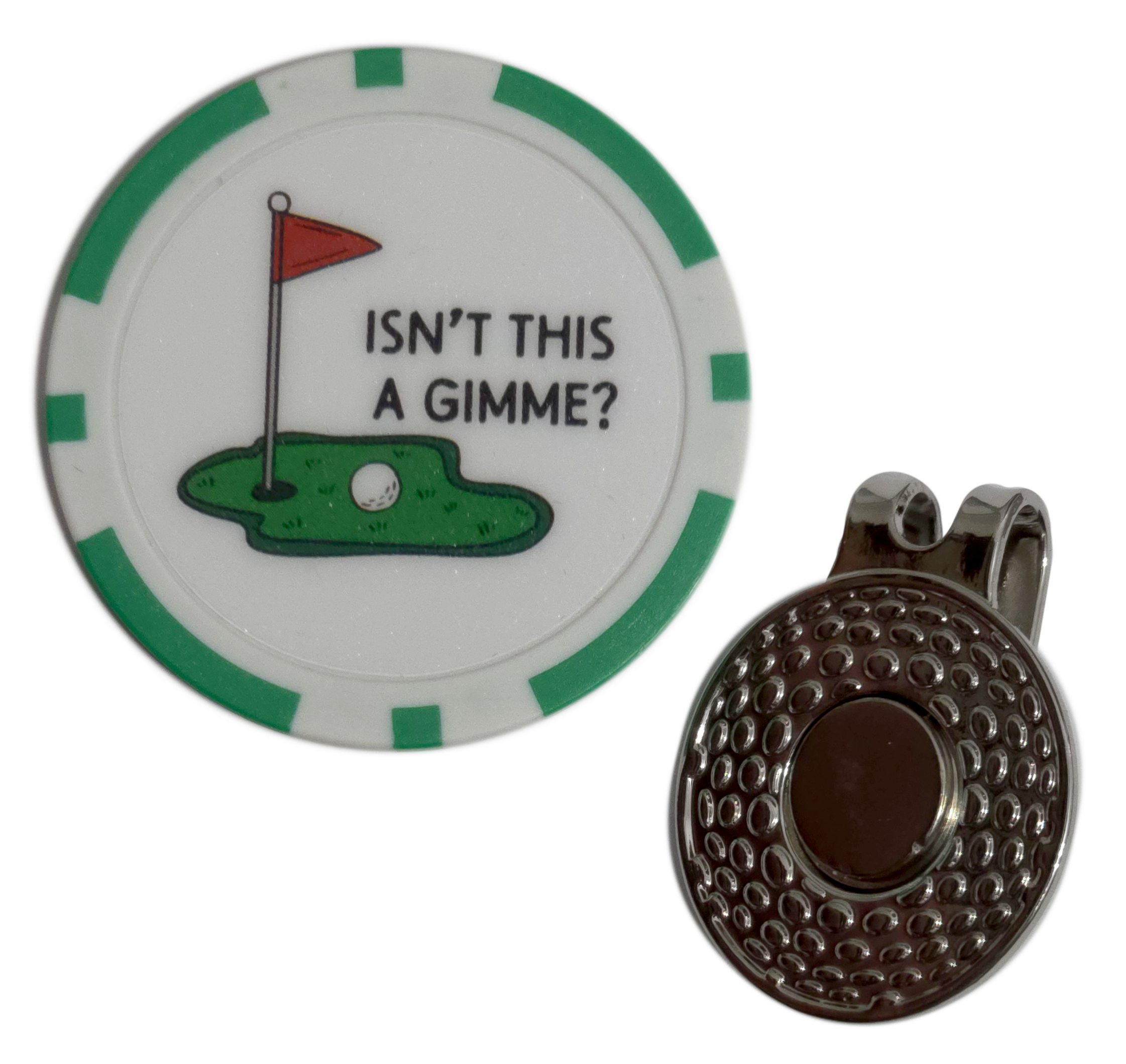 “Isn’t This a Gimme?” Golf Ball Marker Poker Chip