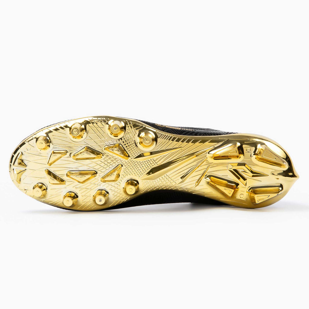 Gold Rush Black & Gold Cleats — Quantum Carbon by Phenom Elite