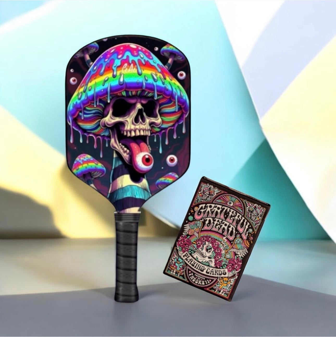 Grateful Dead Drops - Mystic Mushroom- Collector's Edition Pickleball Paddle & Playing Cards (Copy)