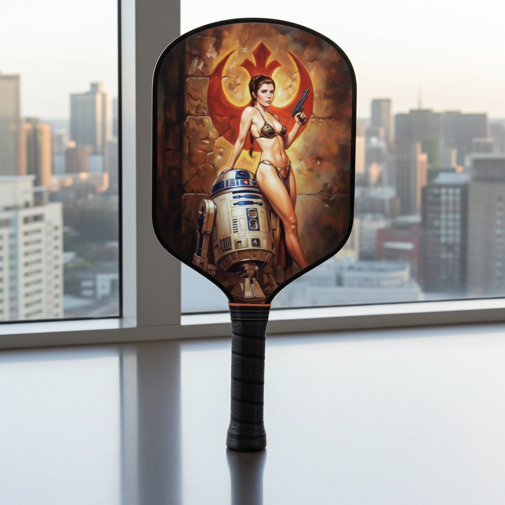 Star Wars - Special Edition Princess Leia & R2D2 - Pickleball Paddle