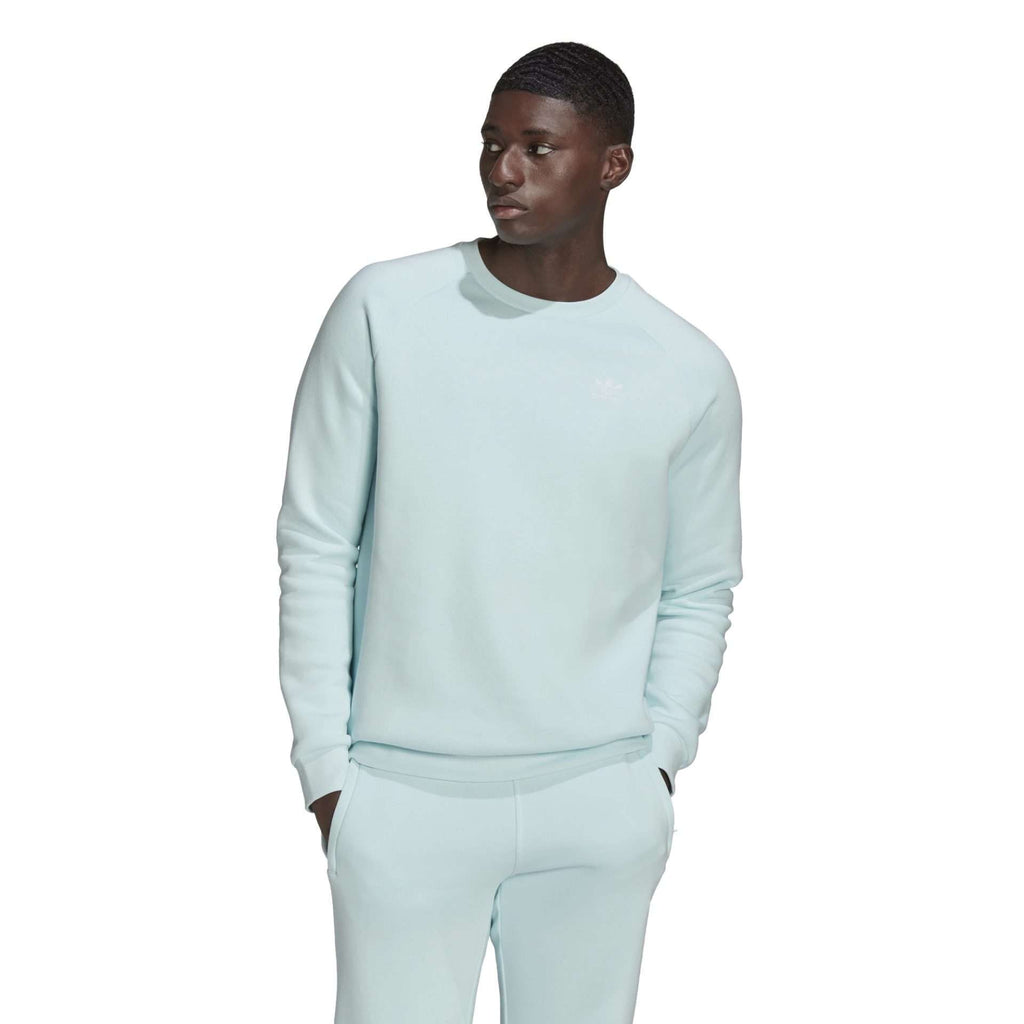 adidas Originals Men's Adicolor Essentials Trefoil Crewneck Sweatshirt - Almost Blue