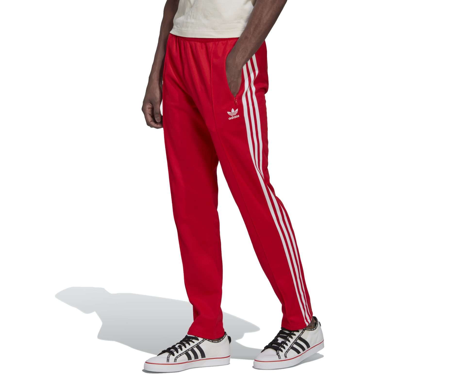 adidas Originals Men's Adicolor Classics Beckenbauer Track Pants - Vivid Red