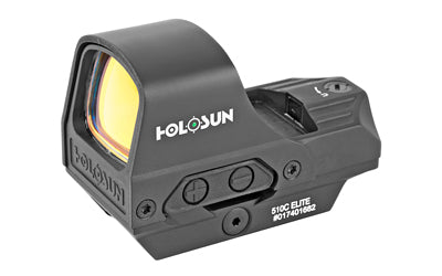 Holosun Technologies Open Reflex |  Green 2 MOA Dot or 2 MOA Dot with 65 MOA Circle |  Solar with Internal Battery |  Quick Release Mount |  AR Riser |  Protective Hood |  Black Finish