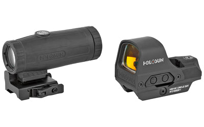 Holosun Technologies HS510C Open Reflex Circle Red Dot Sight and HM3X Magnifier Combo Pack |  Hard Case