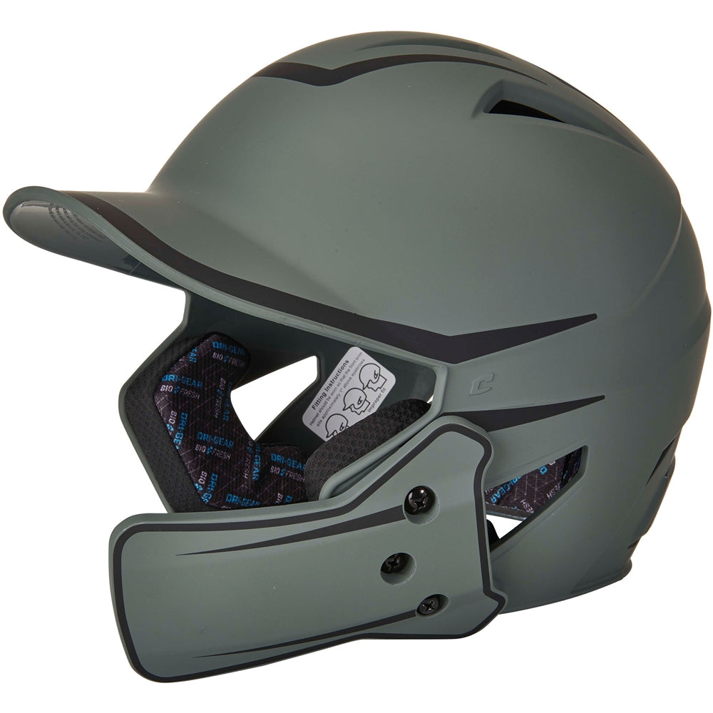 HX LEGEND PLUS 2-TONE BSBLL HELMET W/FLAP
