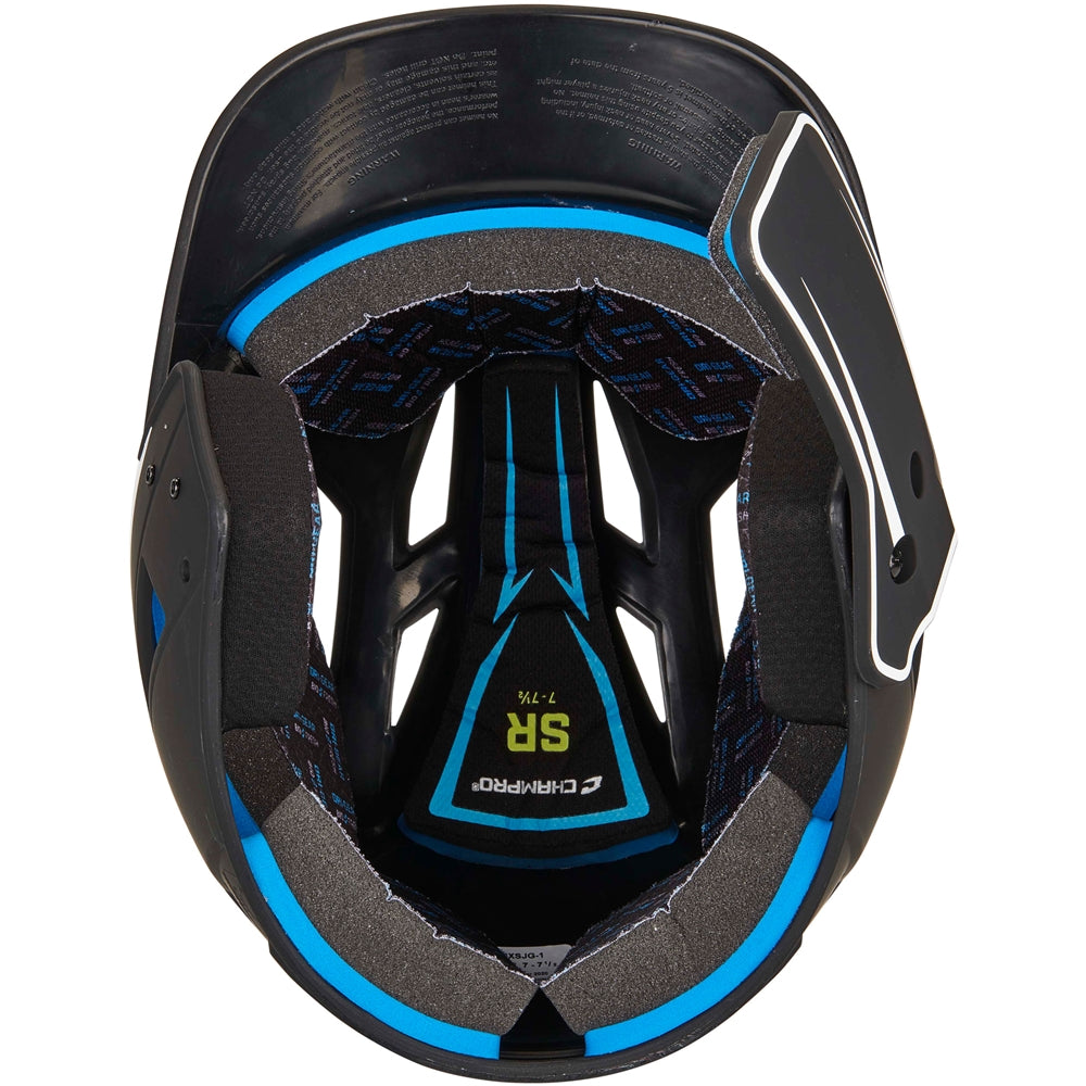 HX LEGEND PLUS 2-TONE BSBLL HELMET W/FLAP