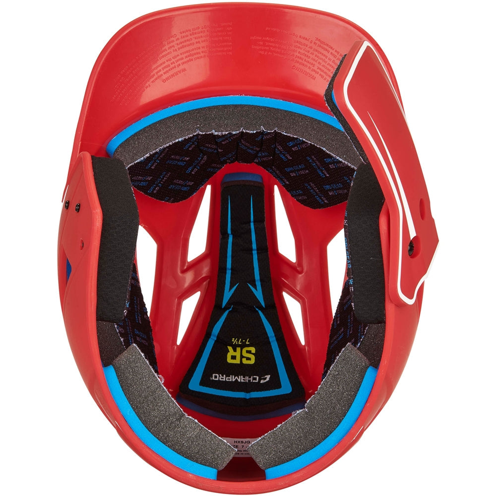HX LEGEND PLUS 2-TONE BSBLL HELMET W/FLAP