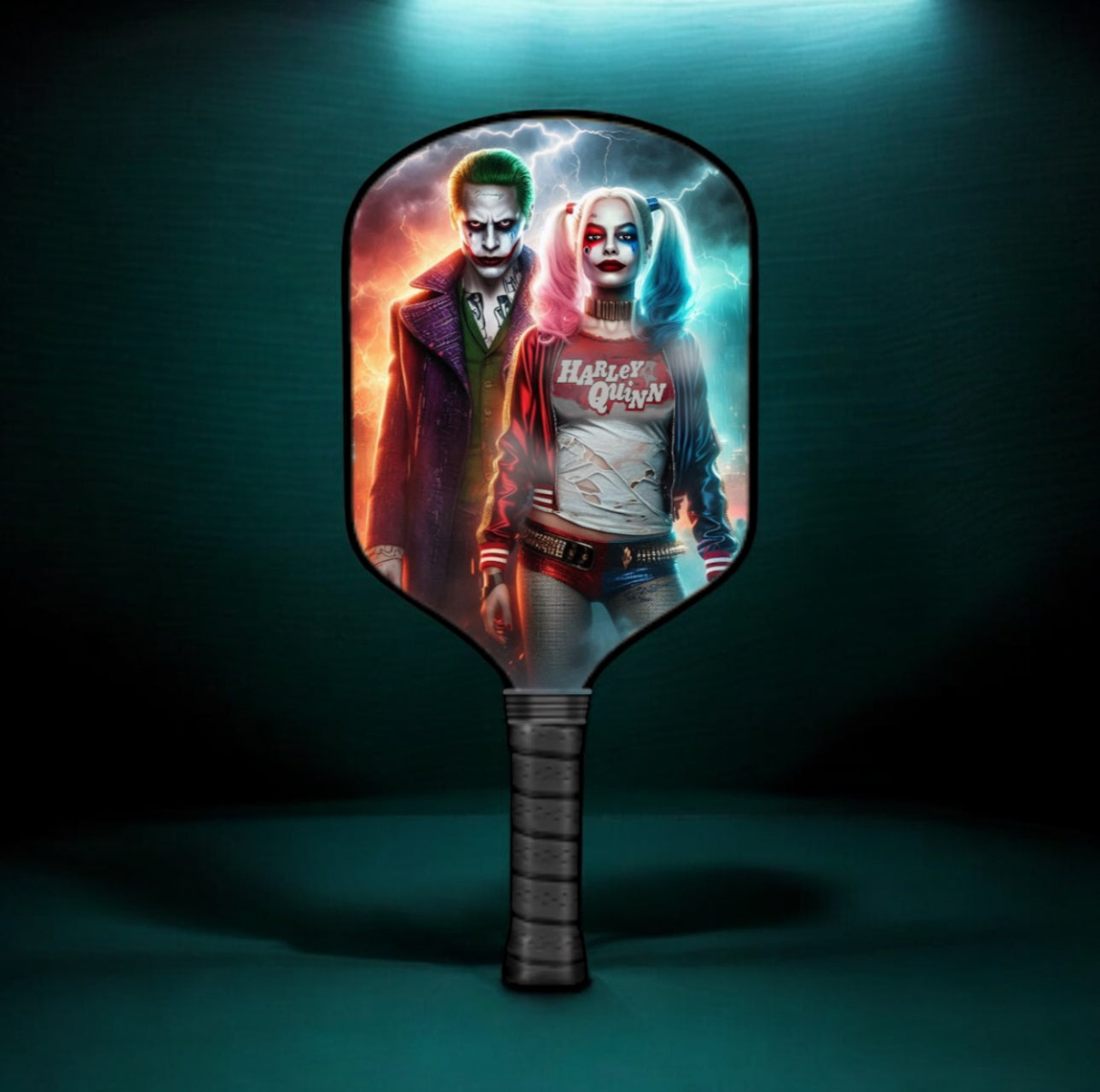 Harley Quinn/Joker - "Partners In Crime" - Pickleball Paddle