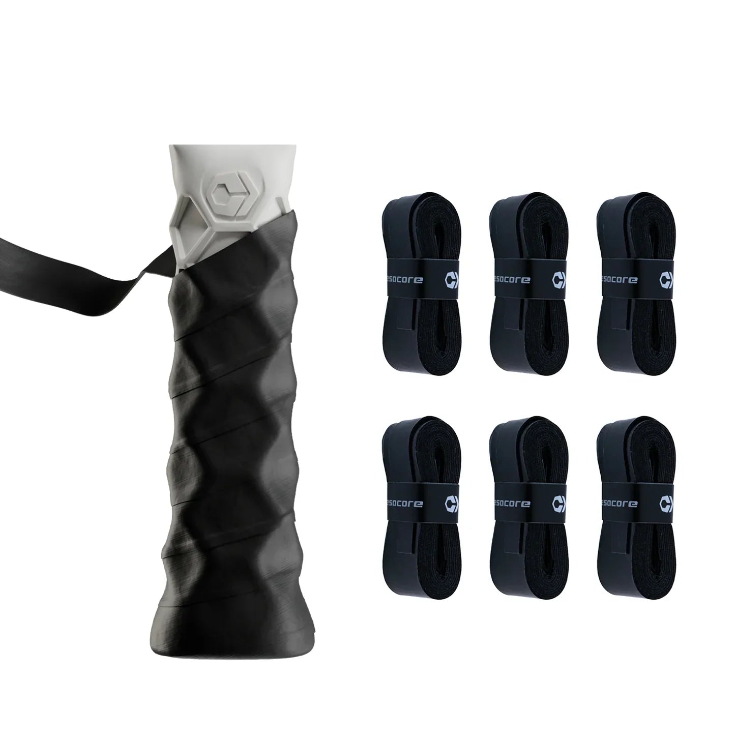 Hesacore Hesatac Pickleball Paddle Overgrip – Black