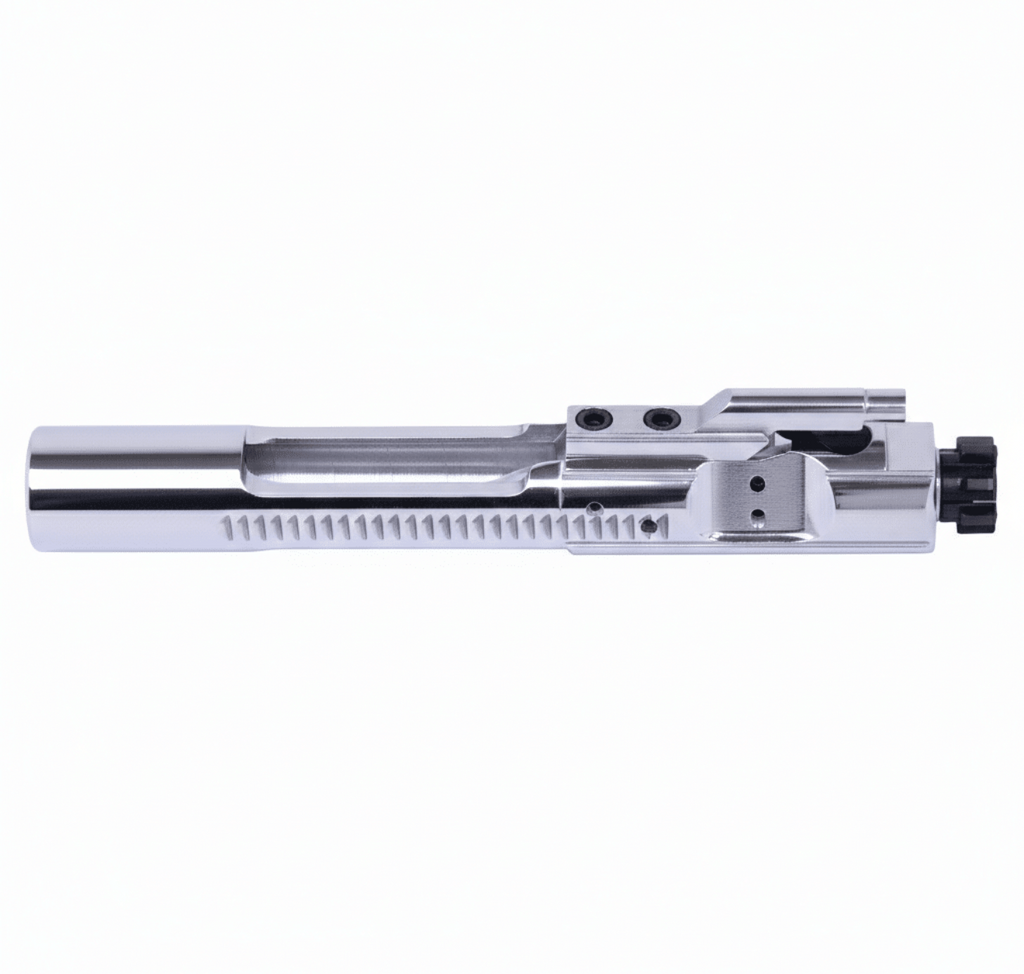 Highly Polished Mirror Chrome BCG — Full Auto Bolt Carrier Group | 5.56 / .223 / 300 BLK