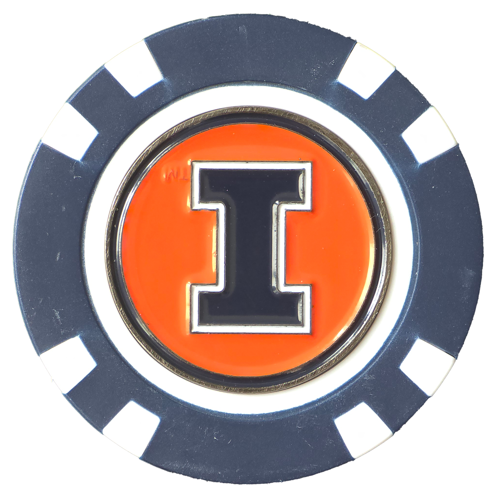 Officially Licensed Illinois Fighting Illini Poker Chip Ball Marker