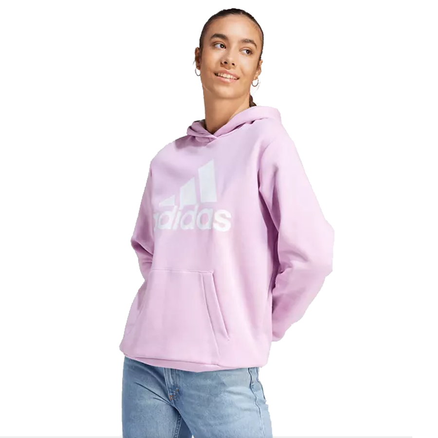 adidas Women's Essential Big Logo Boyfriend Hoodie -Lilac