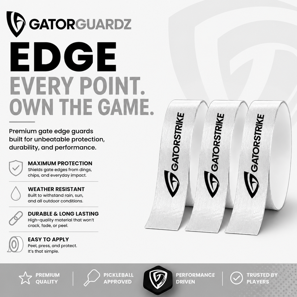 Pickleball Paddle Edge Guard Tape — Chip & Scratch Protection (3-Pack)