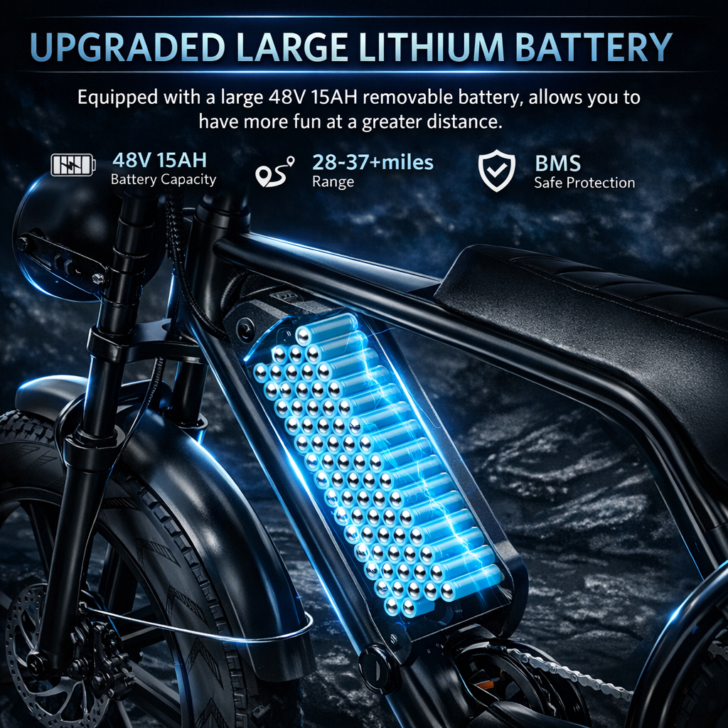 V8 Fat Tire Electric Bike