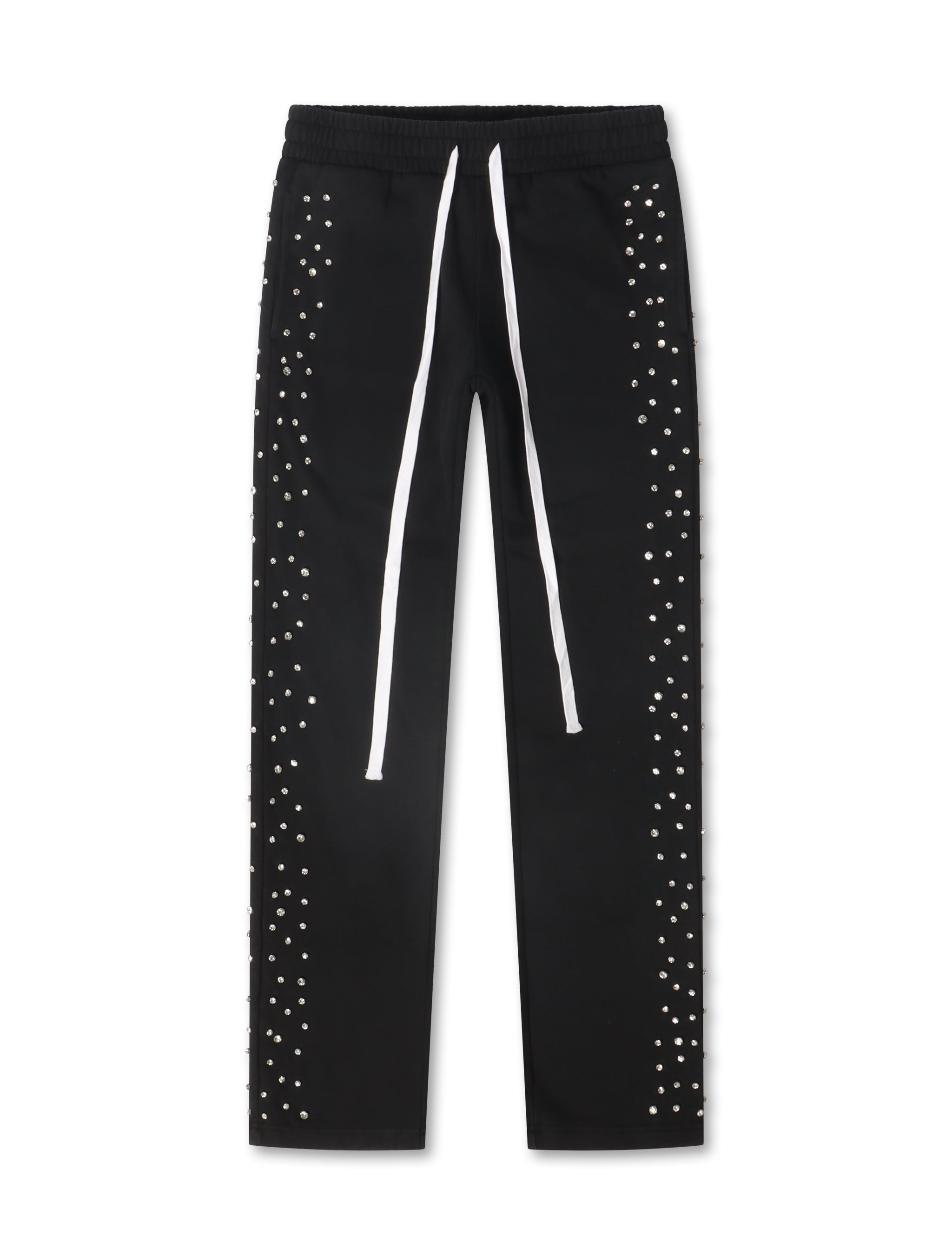 Embellish Ice Lounge Rhinestone Sweatpants - Black