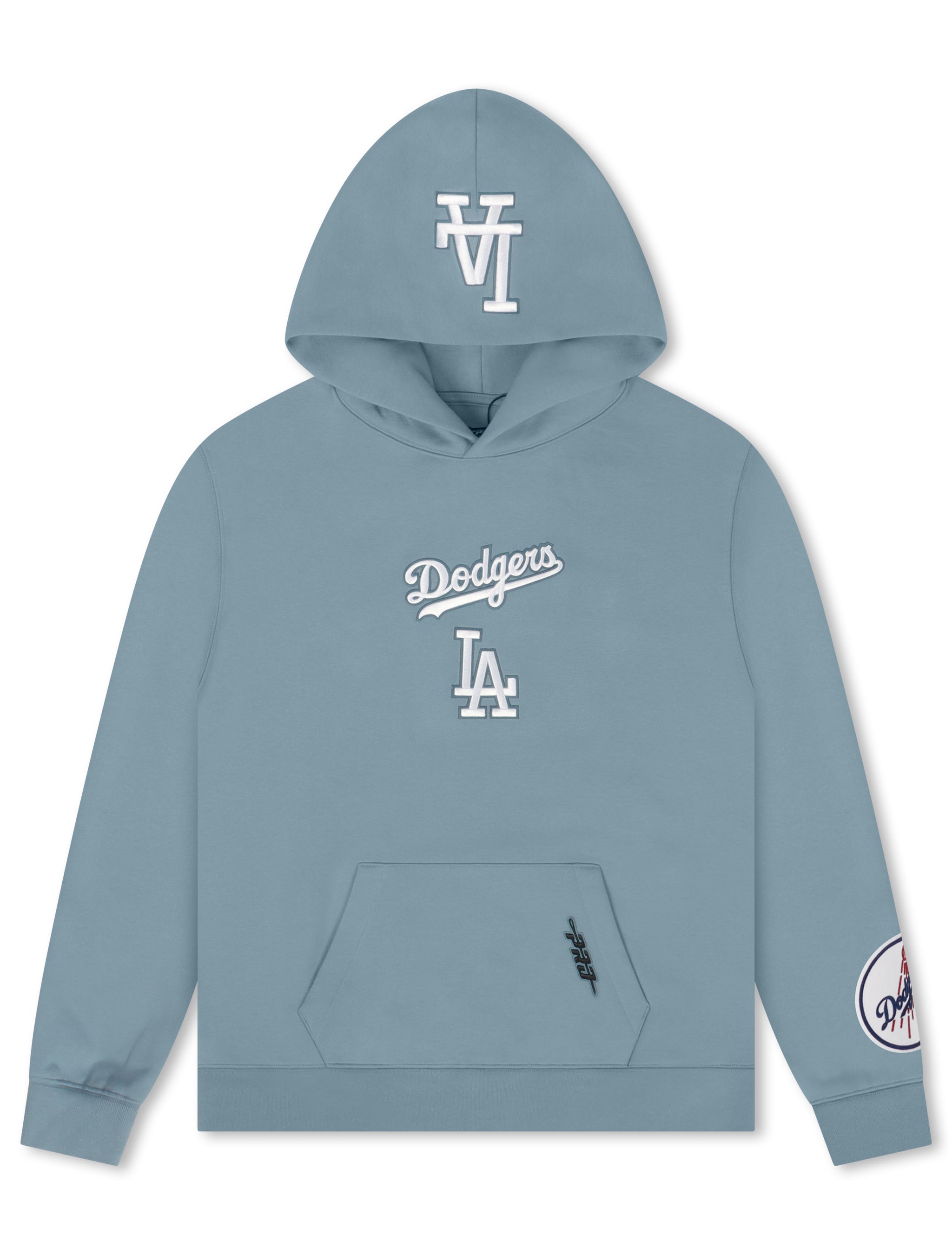 Pro Standard La Dodgers Wingspan Drop Shoulder Hoodie - Steel Blue
