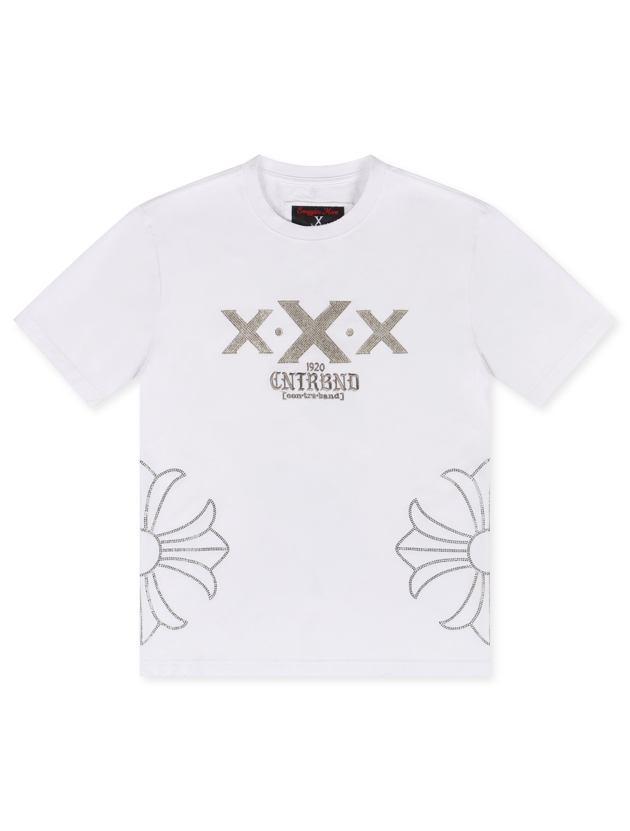 Smugglers Moon X Chain Knit Top | White