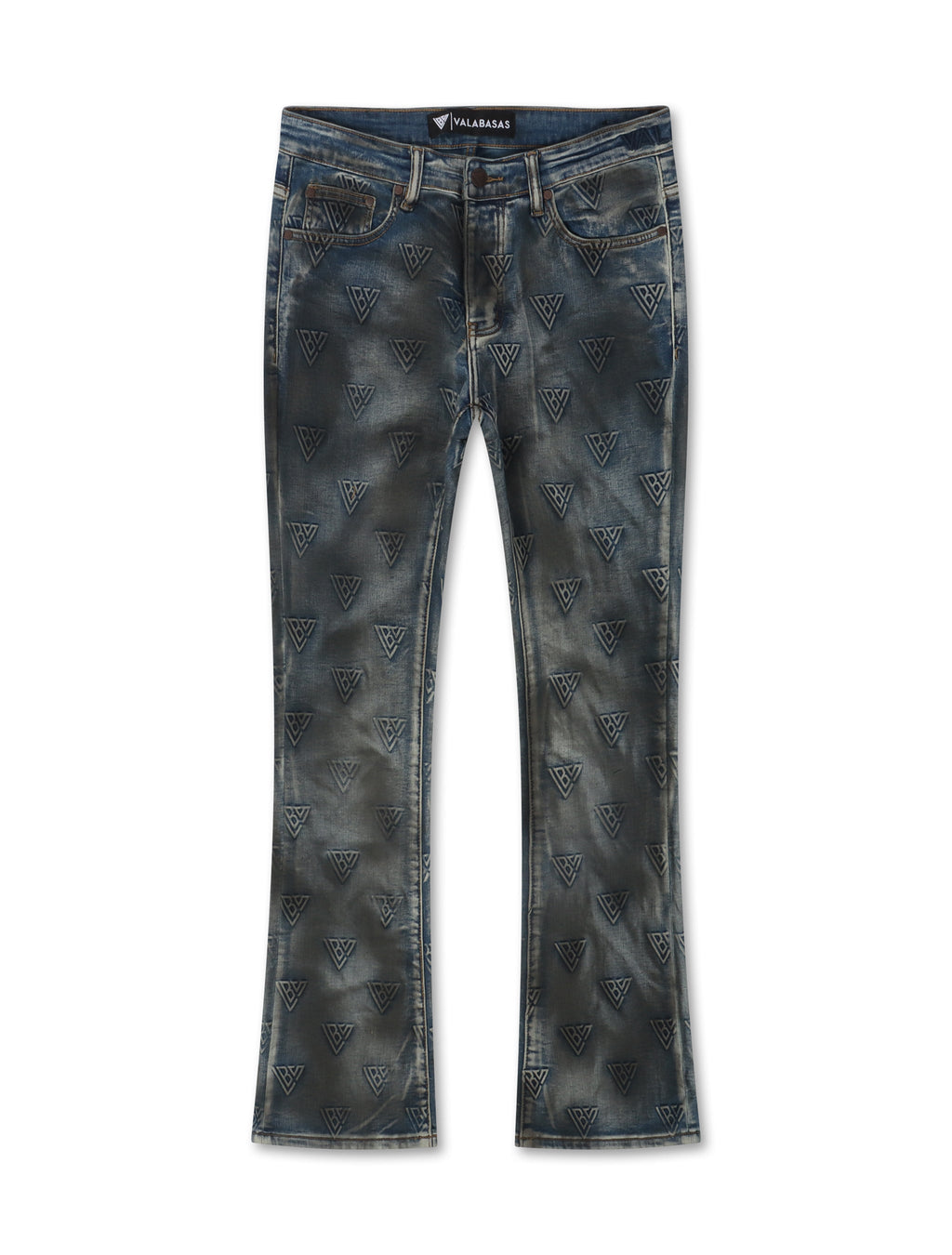 Valabasas Tagged Stacked Denim - Dirty Blue