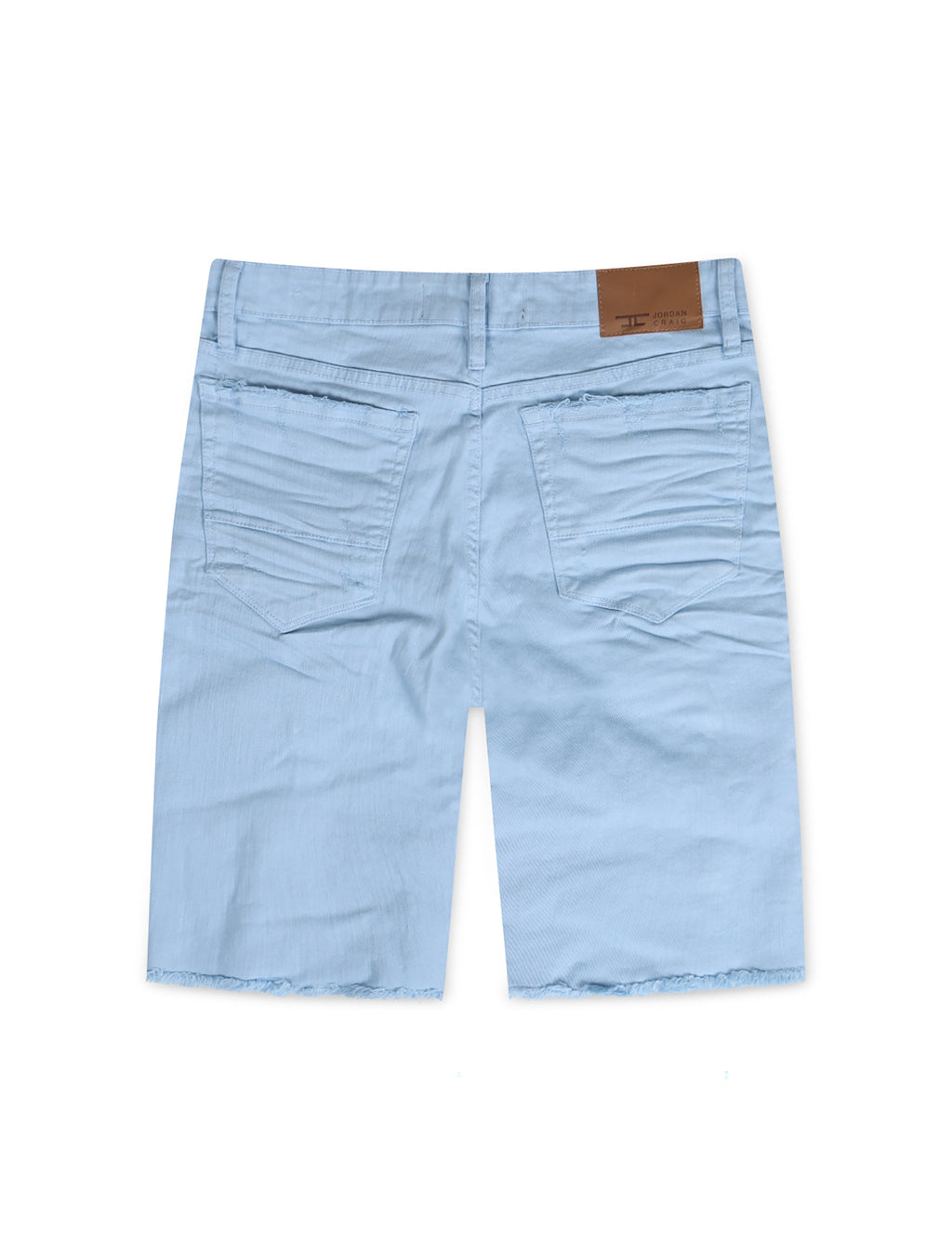 Jordan Craig Ripped And Repair Shorts - Sky Blue