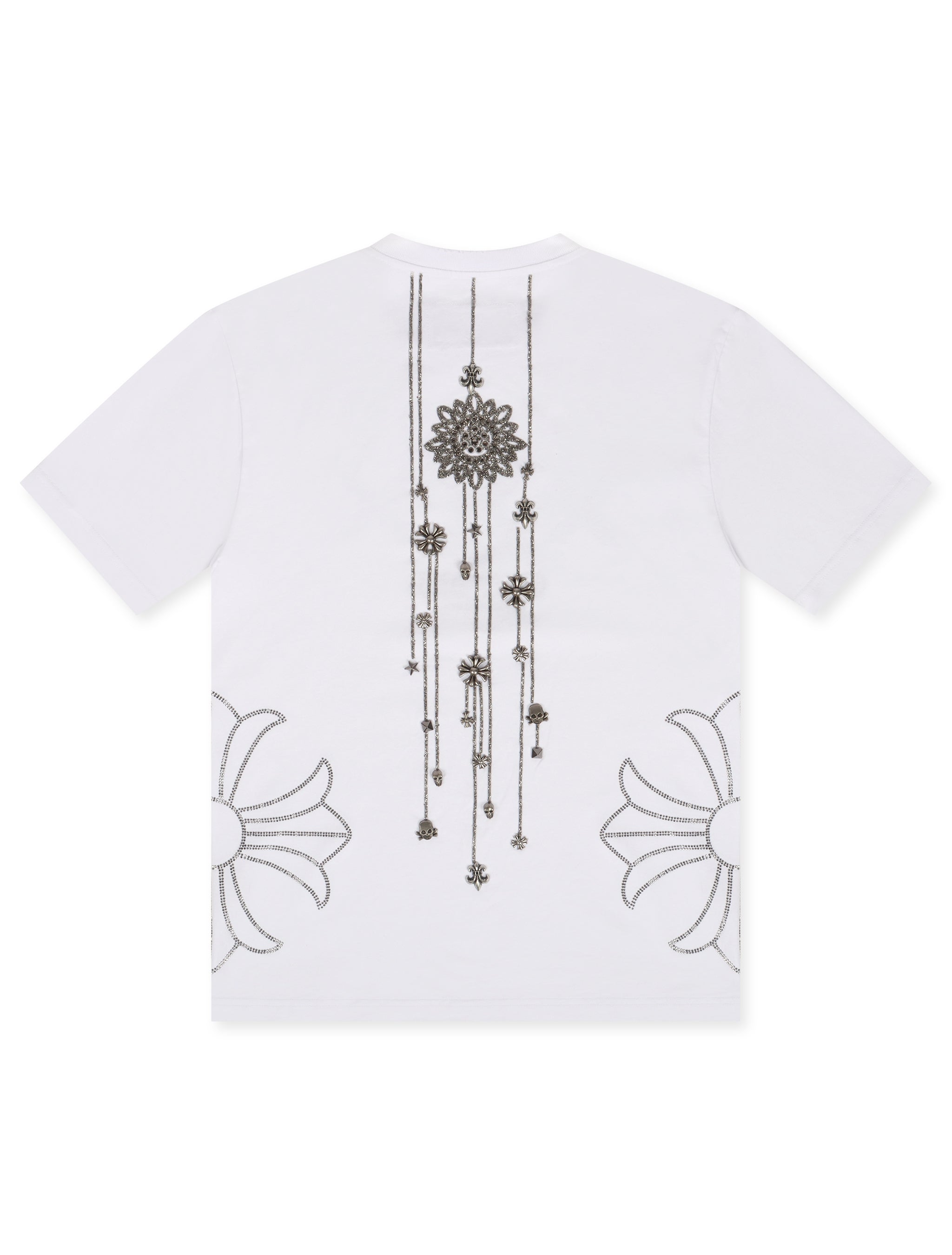 Smugglers Moon X Chain Knit Top | White