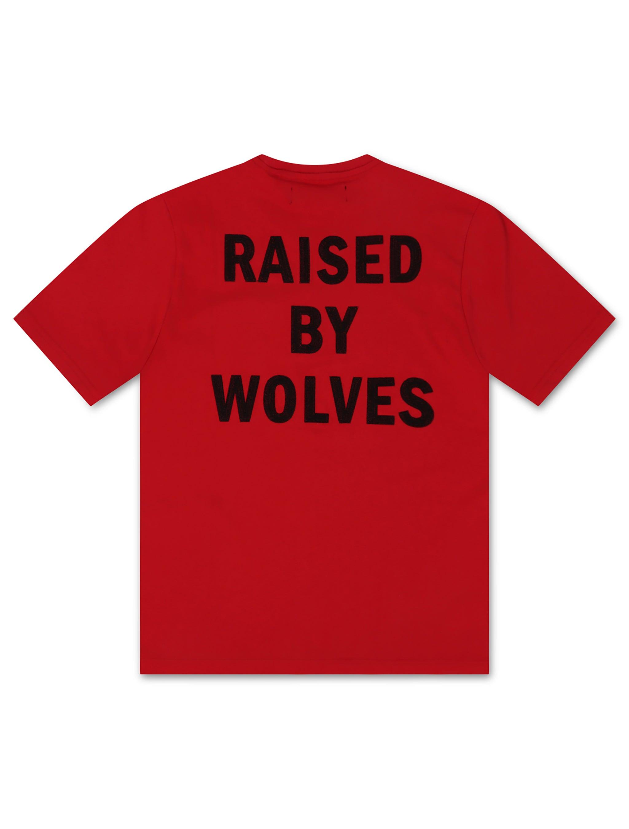 Silent Chapters Wolves Tee - Red/Black
