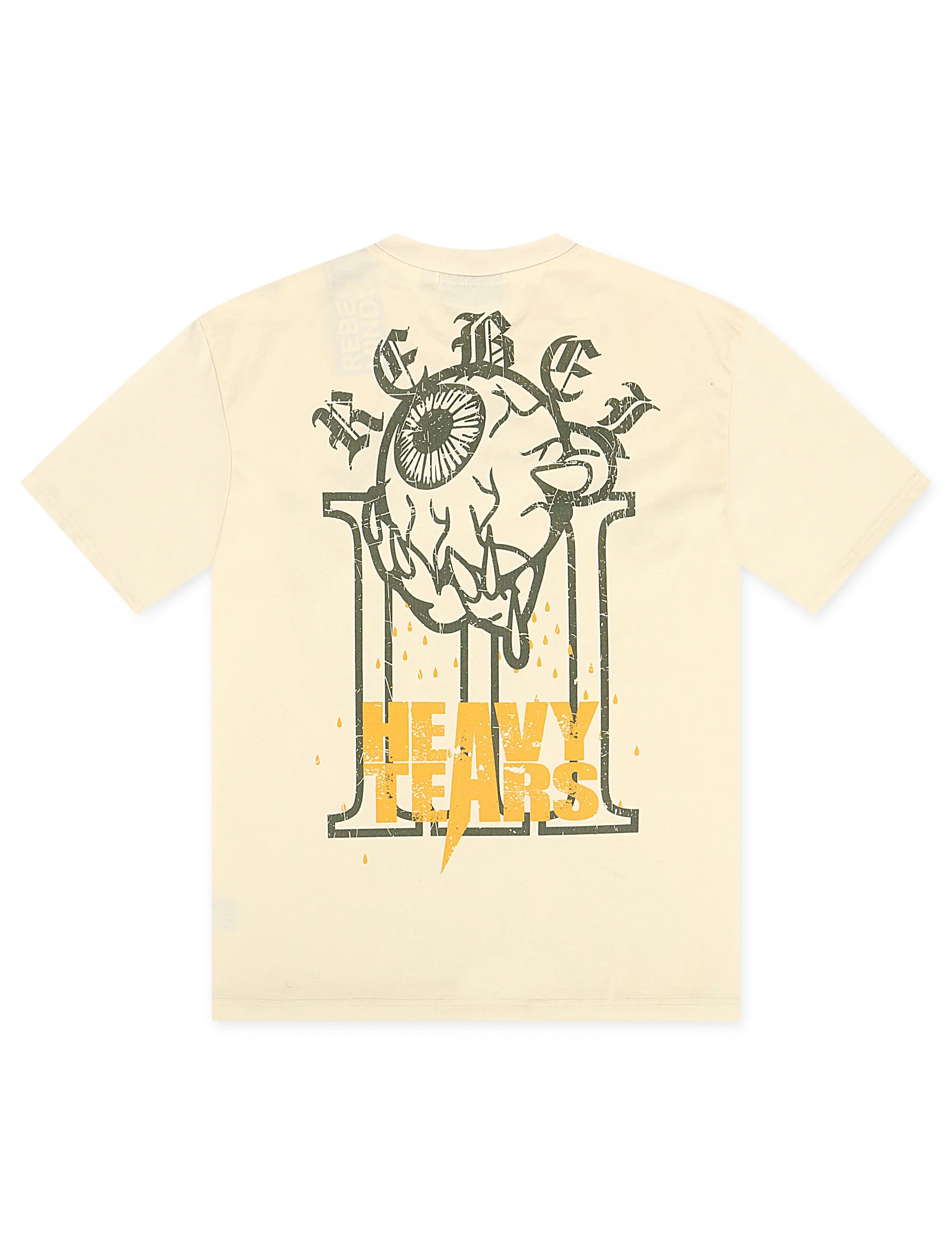 Rebel Minds Heavy Tears Rhinestone Tee - Cream