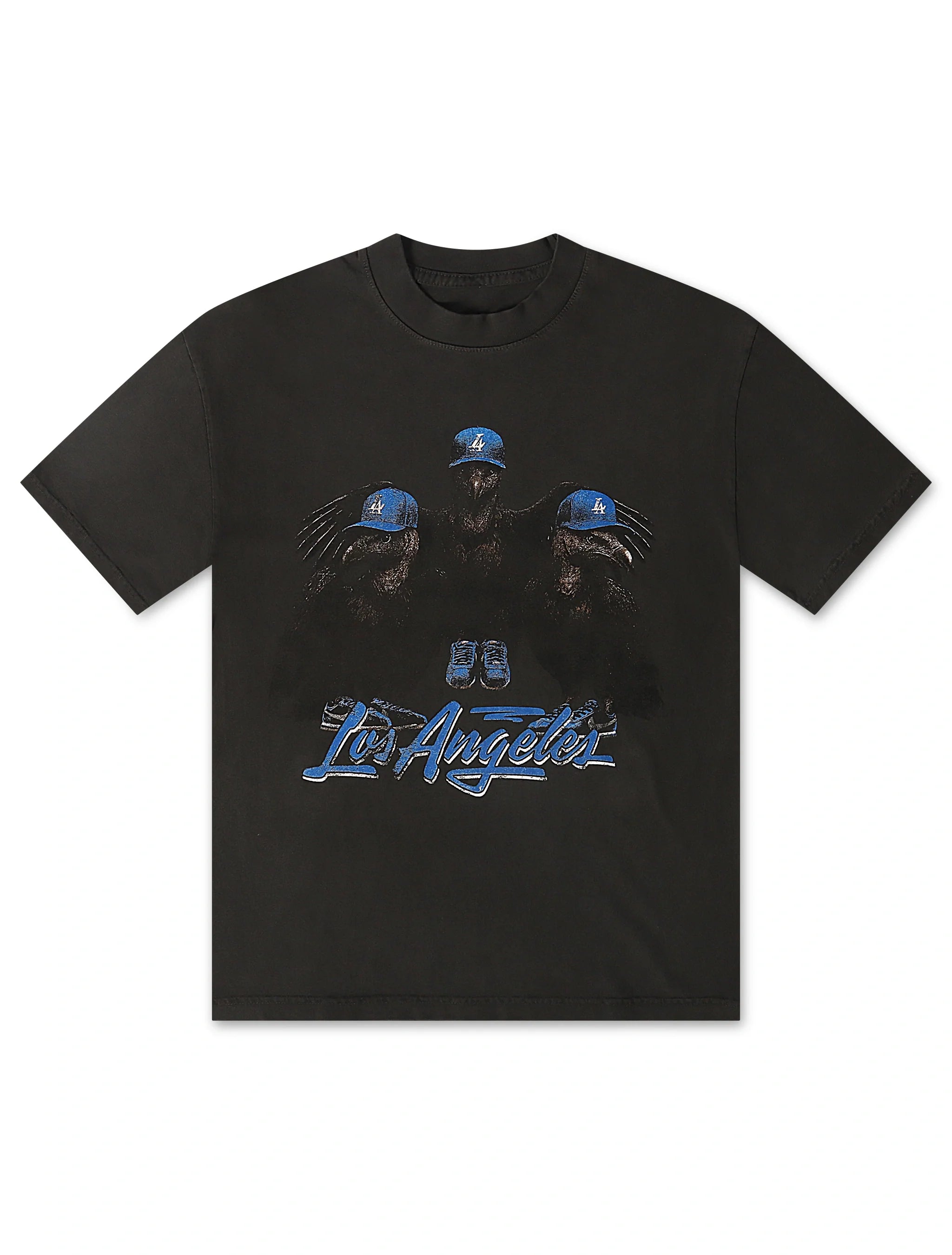 Stargazing Vulture Tee - Charcoal