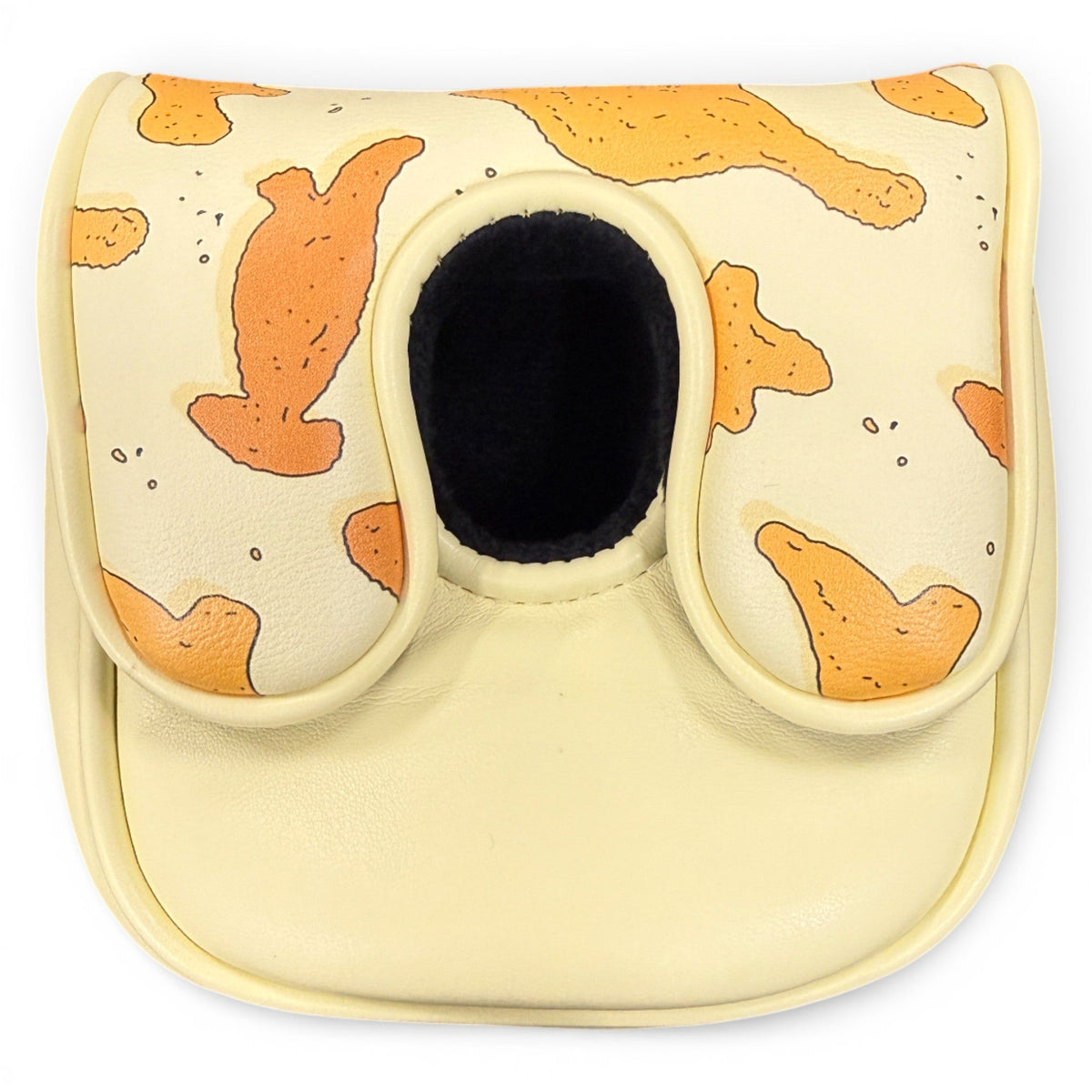 Dino Nugget Center-Shafted Mallet Putter Headcover | Premium Magnetic Golf Head Cover | Soft Protective Lining | Fits Center-Shafted & Zero-Torque Style Putters