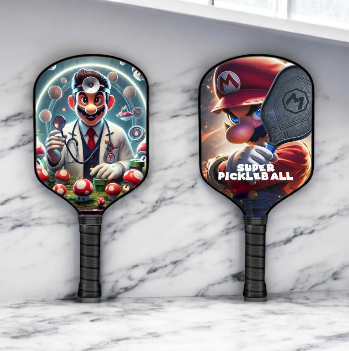 Dr. Mario- Mario Brothers - Pickleball Paddle