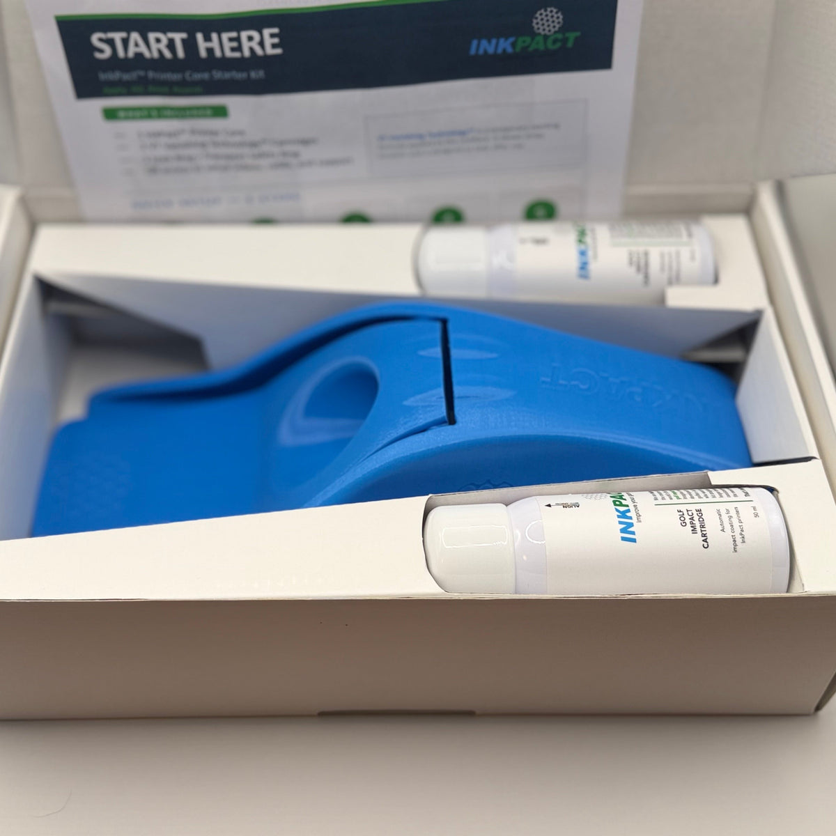 InkPact Clubface Printer – Golf Impact Feedback Starter Kit + 2 VT Sprays