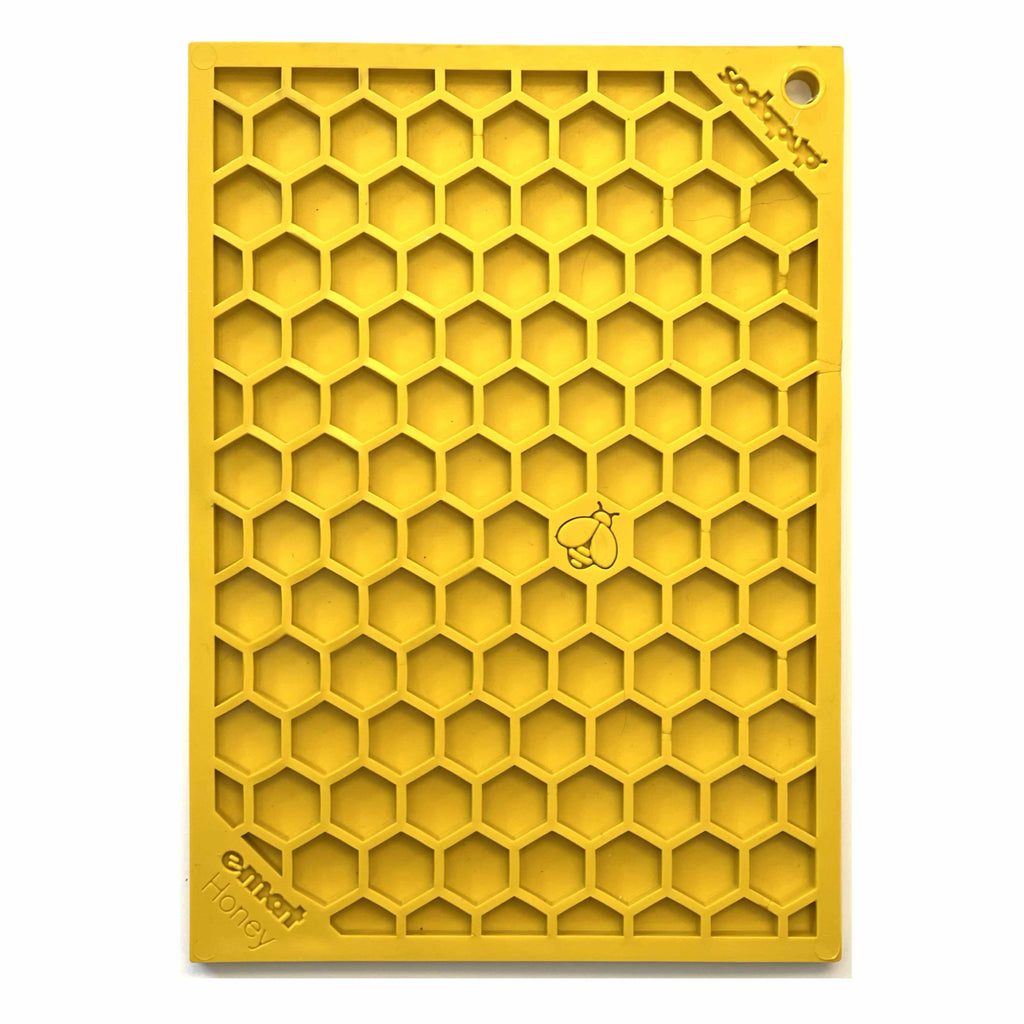 Honeycomb eMat - Enrichment Lick Mat for Dogs and Cats | eMat Enrichment Toy for Anxiety Relief | SodaPup
