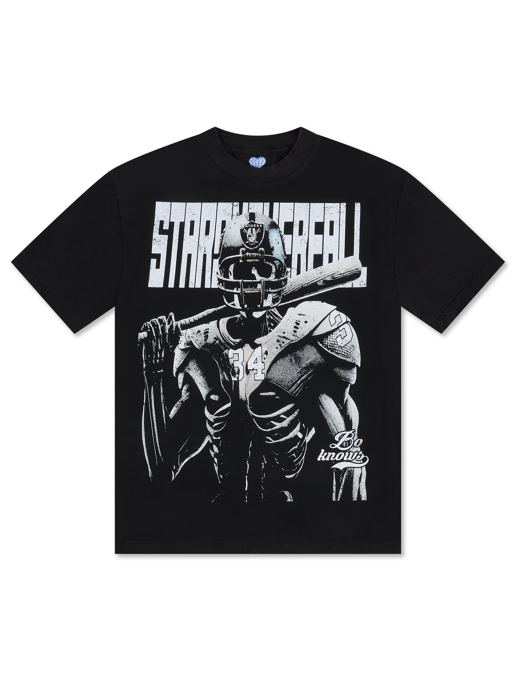 Stargazing Skeleton Bo Jackson Tee - Black