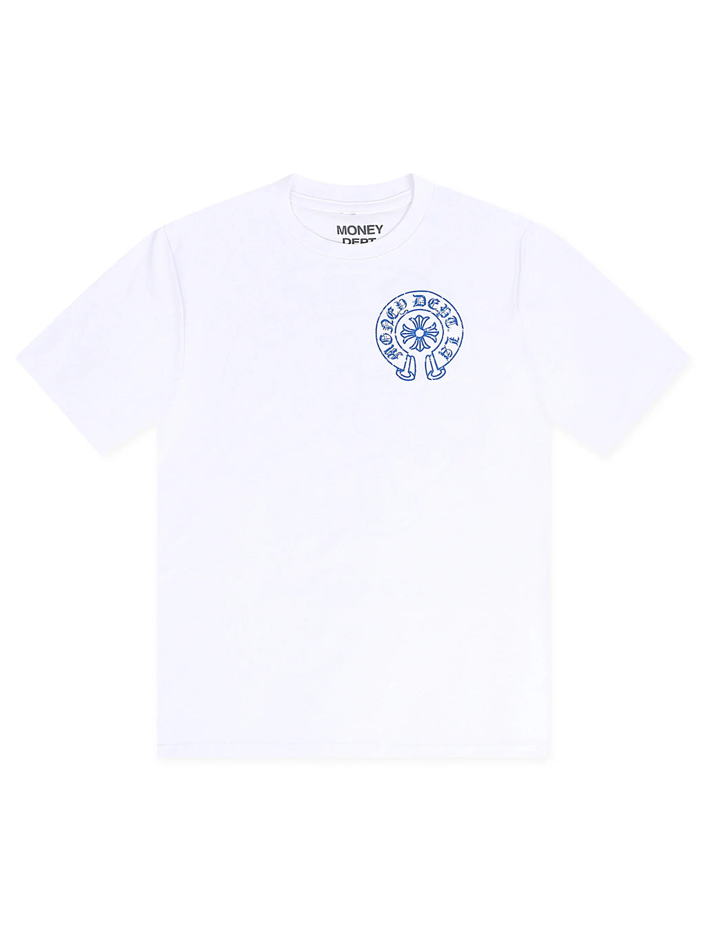 Money Dept. Vintage Old English Tee - White/Blue